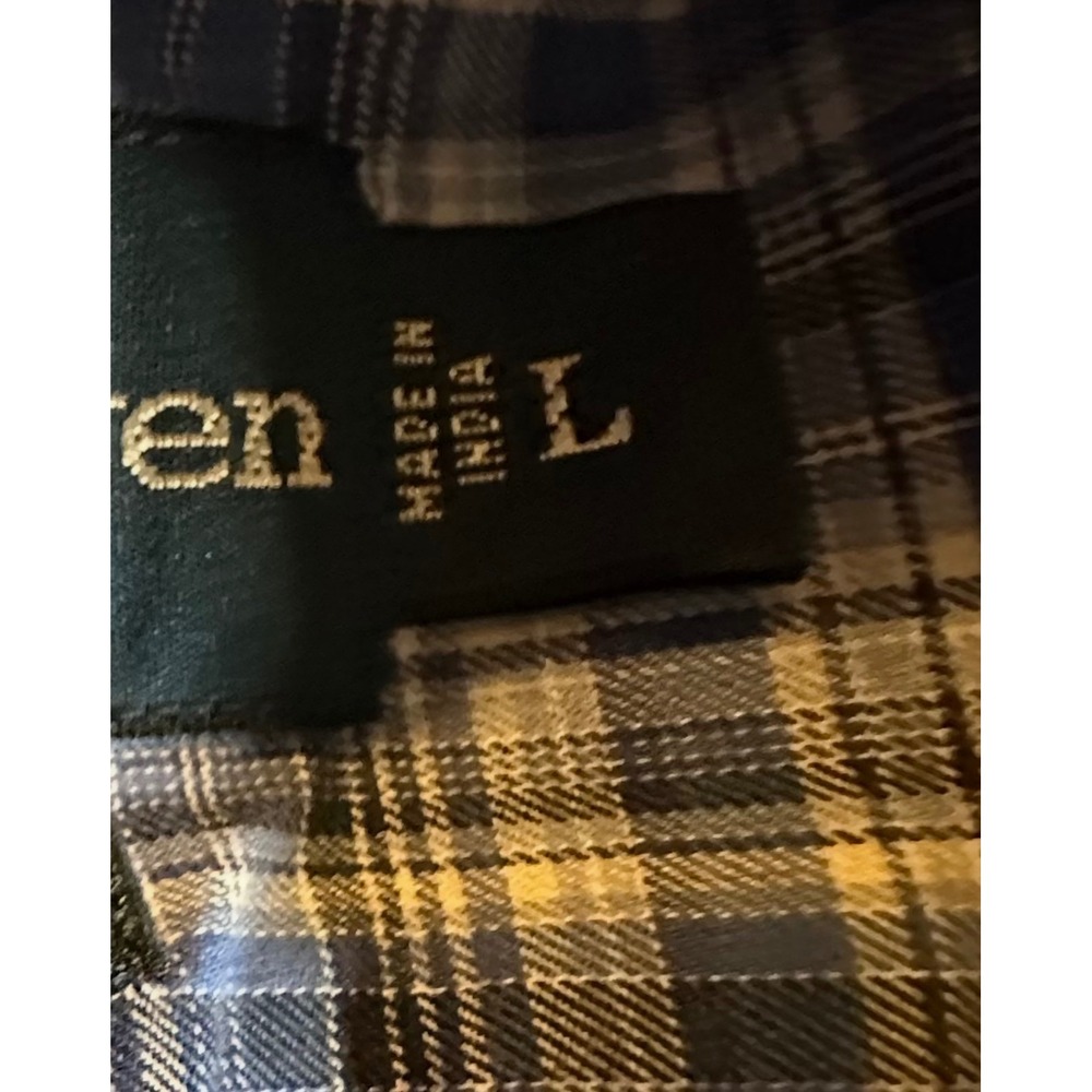 Mens Ralph Lauren Classic Fit Blue Plaid Button Down Shirt Size L - Picture 5 of 9
